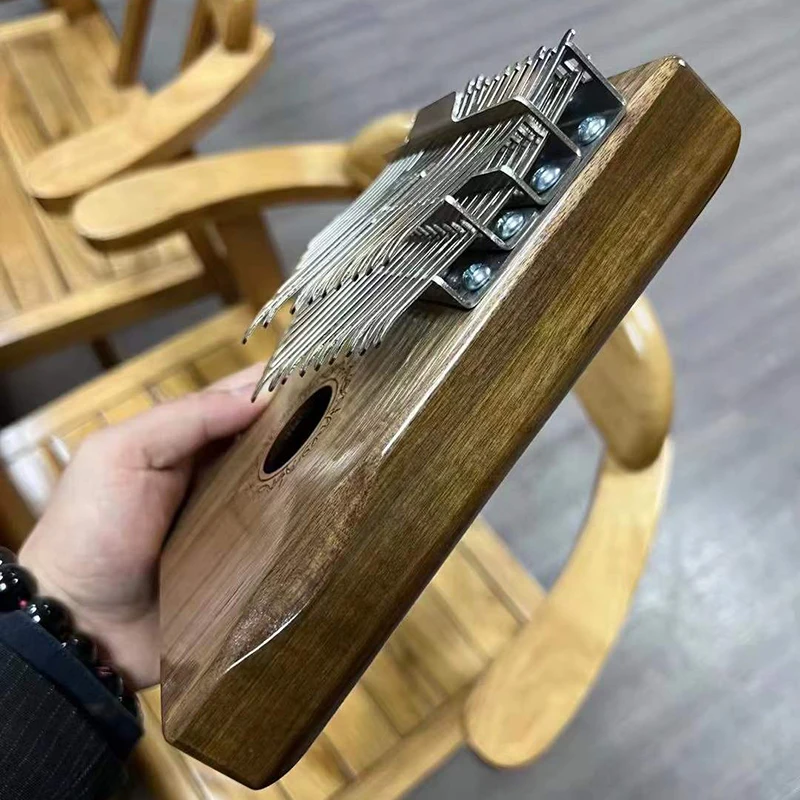 Solid Wood 34-Tone Kalimba with Black Walnut Keys - Plucked Instrument