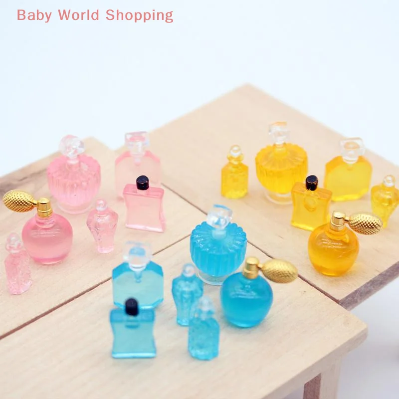 かわいいシミュレーション香水 6 点セットドールハウスおもちゃミニチュアモデル装飾品装飾 DIY 樹脂アクセサリー子供ままごとのおもちゃ