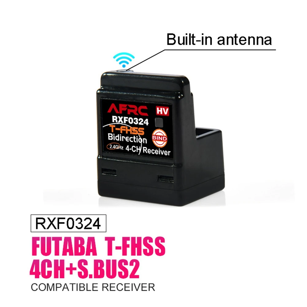 RXF0324 2.4GHz 4CH RC Cars Receiver for FUTABA T-FHSS S.BUS2 Remote Control System 10PX 7PXR 7PX 7XC 4PM 4PV 4PLS 4GRS 3PV