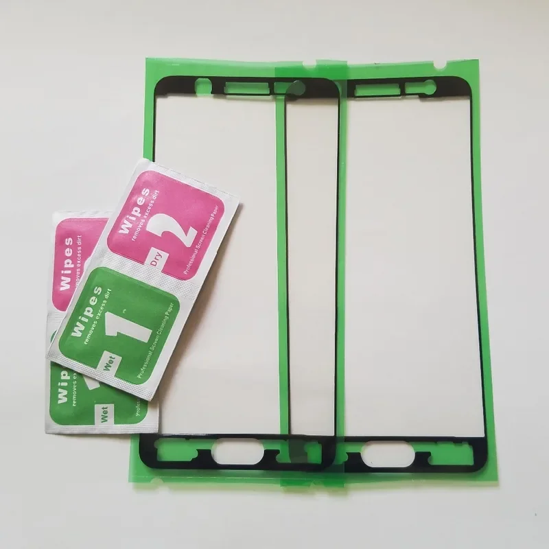 

2pcs/lot For Samsung Galaxy A6 2018 A600 A600F A6 Plus A6+ A605F A605 Phone LCD Housing Frame Pre-Cut Adhesive Sticker Glue