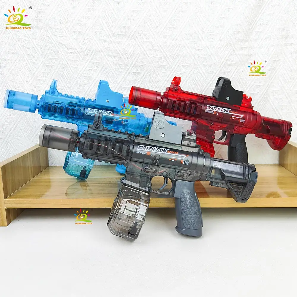 HUIQIBAOSimulated shooting electric water gun toy - suitable for summer outdoor beach, adult and child shooting battle toy