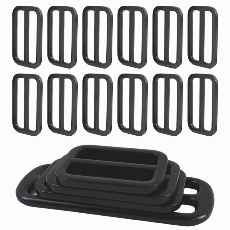 

5/10 шт. металлические пряжки для ремней 25-50 мм, регулируемые прямоугольные крючки-слайдеры для ремней, фурнитура для рукоделия из кожи