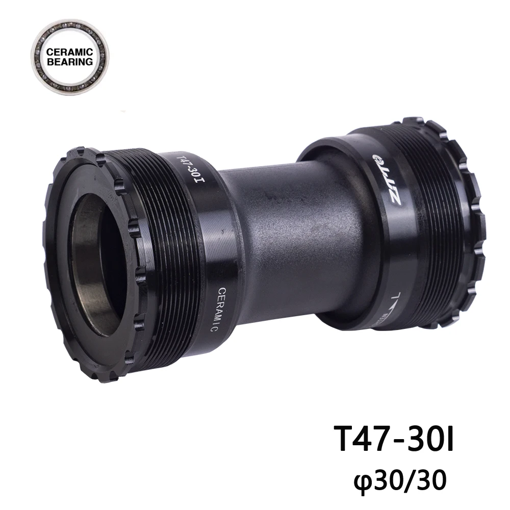 ZTTO T47 Fahrrad-Innenlager, 47 mm Breite, 68–86,5–92 mm, Rahmenschale, Keramiklager, BB für 24 28,99 mm 30 mm Kurbelgarnituren, Mittelachse