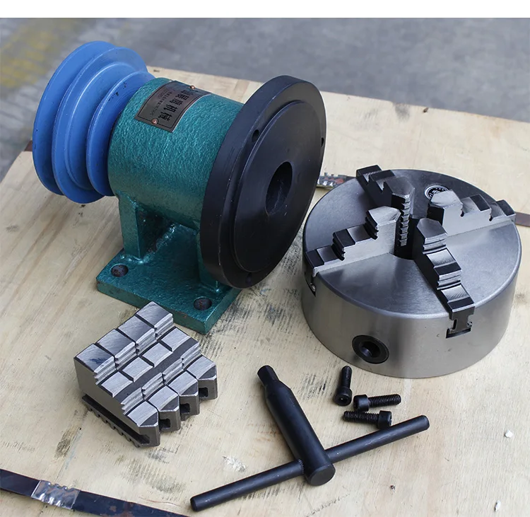 200 new lathe spindle with pneumatic chuck woodworking metal automatic numerical control three-jaw chuck power head bead machine