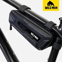 WILD MAN M40 Bicycle Triangle Bag Hard Shell Mountain Bike Front Beam Bag Road Bike Front Tube Bag Cycling Equipment