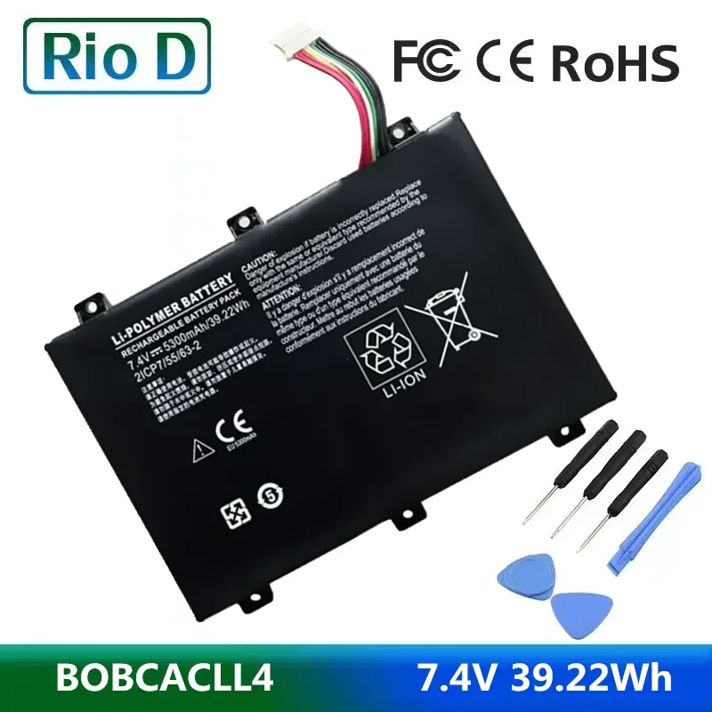 

New 7.4V 39.22Wh SMP-BOBCACLL4 2ICP7/55/63-2 Laptop Battery For Xplore XSlate B10 IX101B2 D10 iX101B1 Rugged Tablet