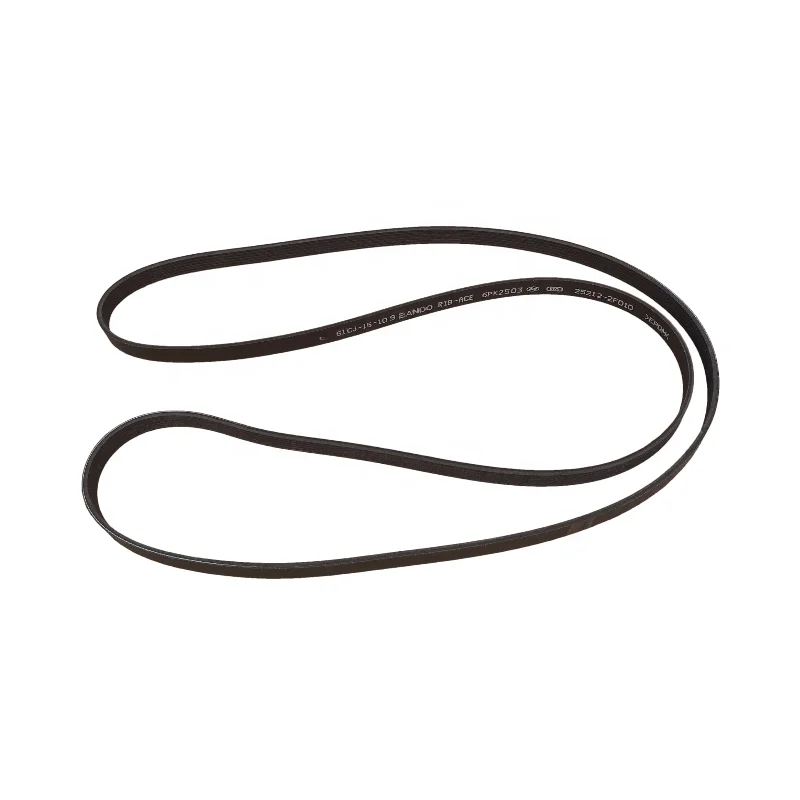 OEM 25212-2F010/2F320 Automobile Generator Belt Cooling Water Pump Belt Fan Belt 6PK2503/6PK2411 For Sorento/Palisade/Tucson