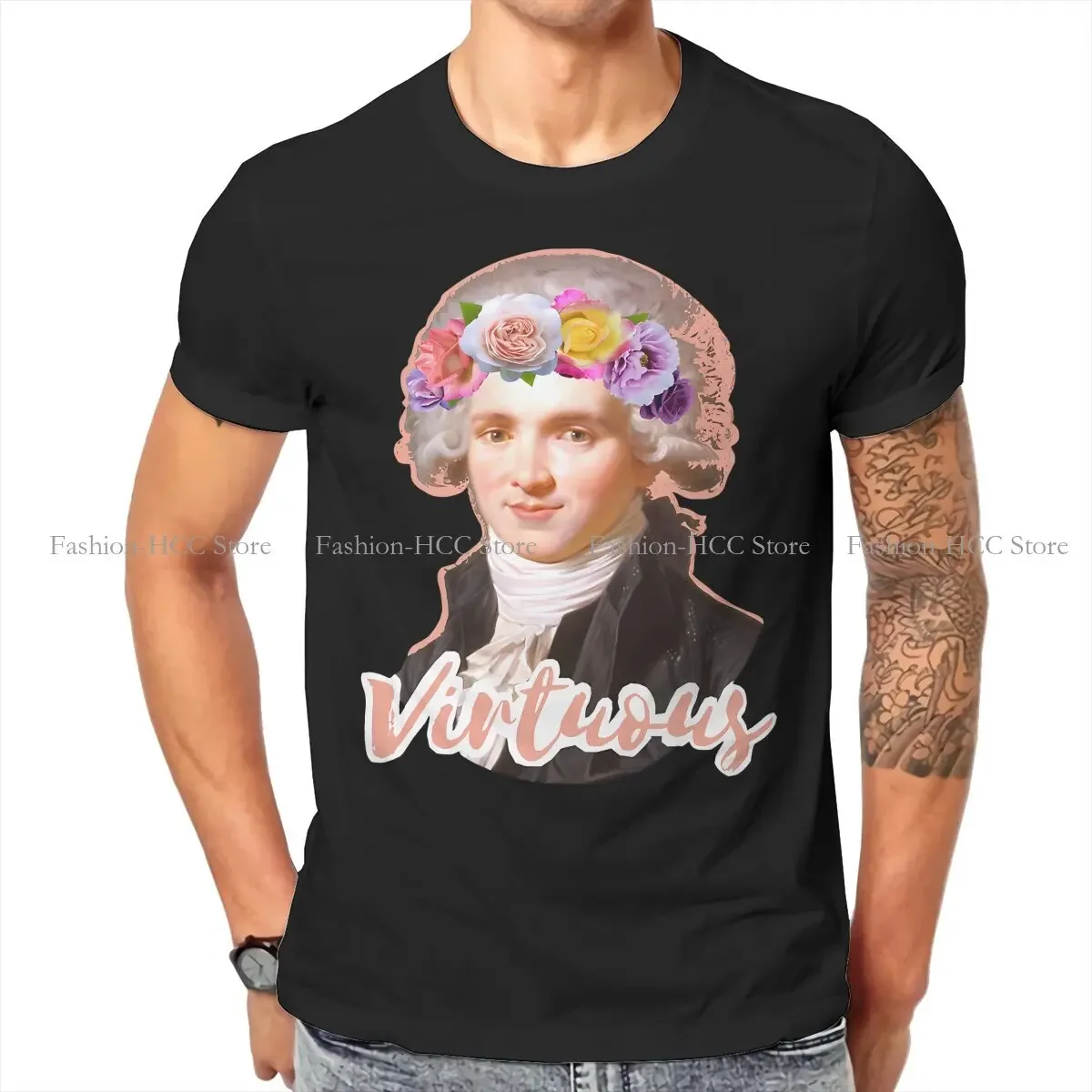 Virtuous Robespierre Fashion TShirts French Revolution Epic Transformation Male Harajuku Fabric Tops T Shirt