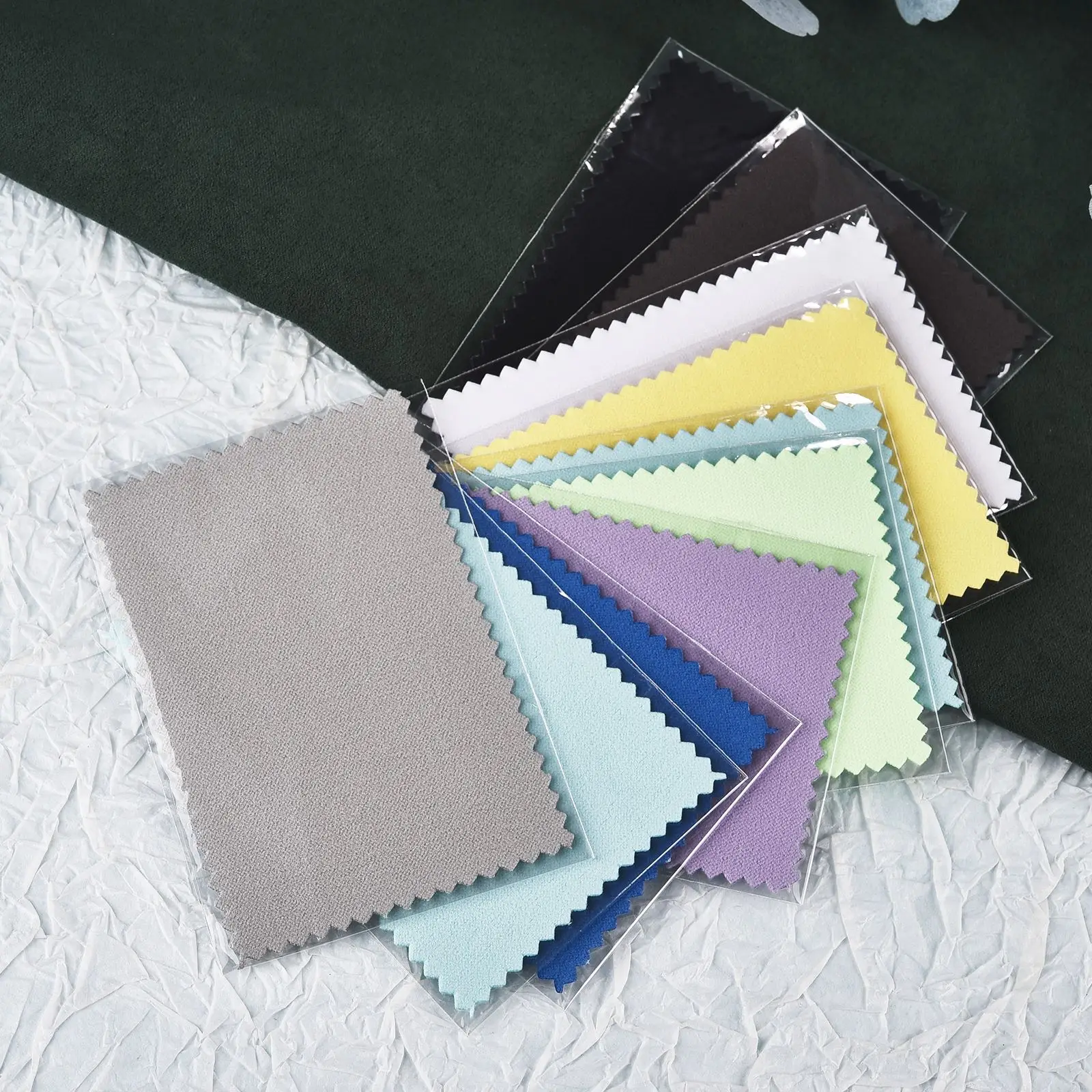 10x6.5cm/8x6cm Silver Jewelry Clean Polishing Cloth 50pcs Soft Clean Wipe Wiping Cloth For Necklaces Rings Jewelry Clean Tools