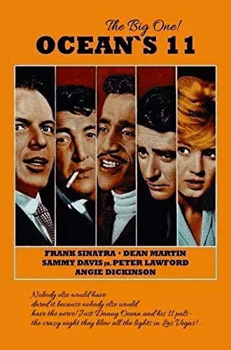 Metal Tin Sign Oceans Eleven 11 Frank Sinatra Dean Vintage Look Custom Vintage Retro Tin Sign For Wall Decor