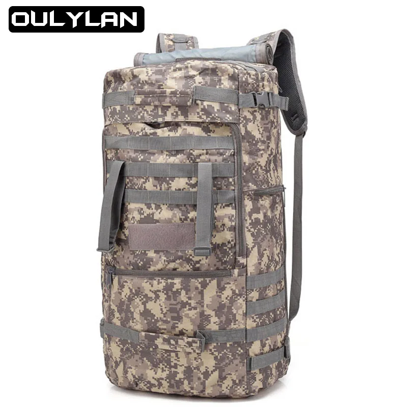 

New Outdoor Multifunctional Backpack Waterproof 60L Camouflage Tactical Men Travel Bag Large Capacity Hand Luggage Bag Rucksack