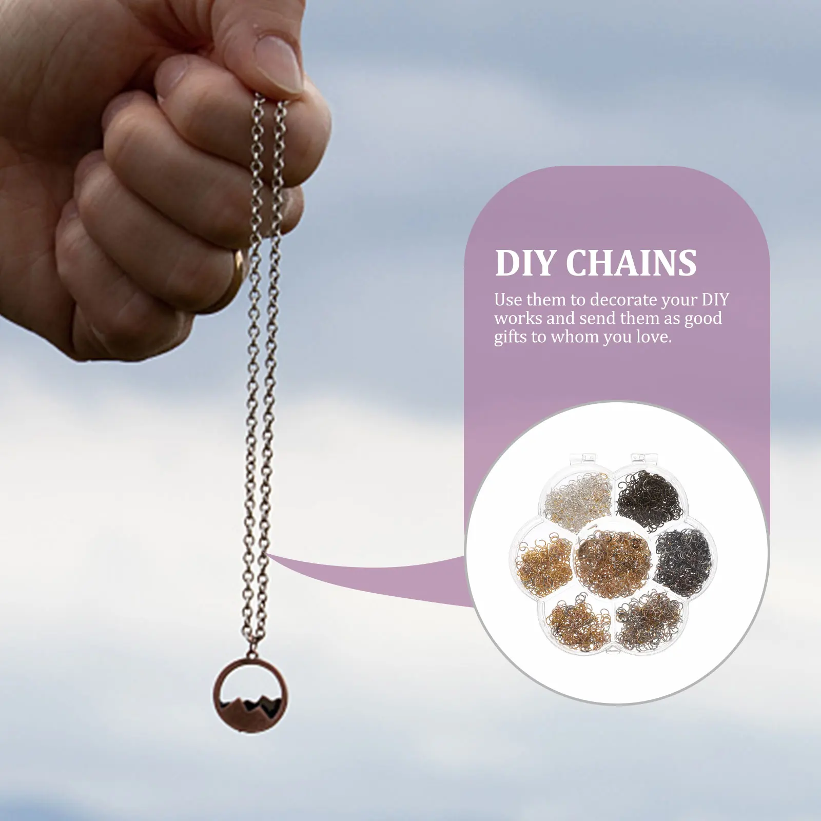 

1820pcs Electroplated Open Rings Durable Jewelry Making DIY Craft Bracelet Necklace Keychain Split Ring Accessories