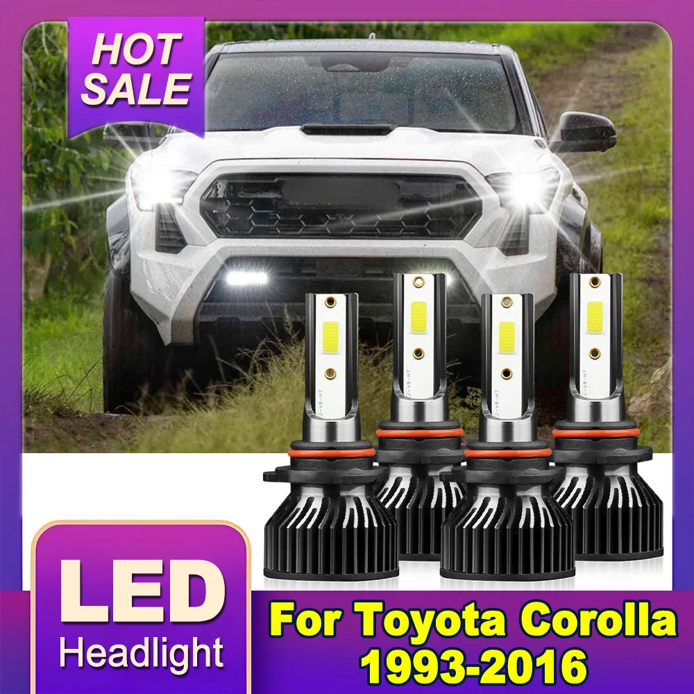 

High Low Beam LED Headlight 6000K White Super Bright 120W 20000LM For Toyota Corolla 1993-2013 2014 2015 2016 Canbus Car Light