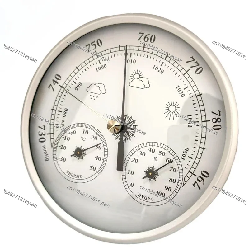 Suitable for 130MM three in one meteorological station, thermometer, hygrometer, barometer, multifunctional