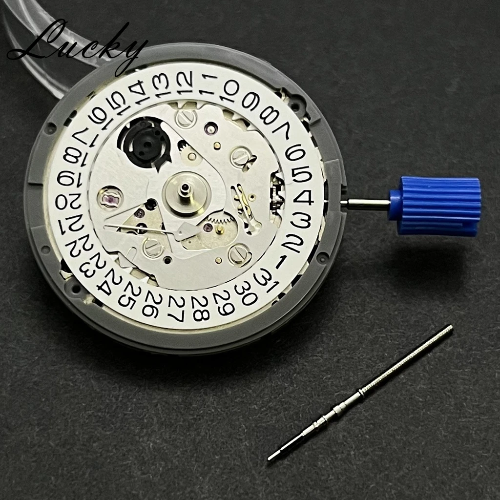 High Quality NH35 White Automatic Mechanical Movement High Accuracy 24 Jewels Mod Watch Replacement NH35A Date at 3:00