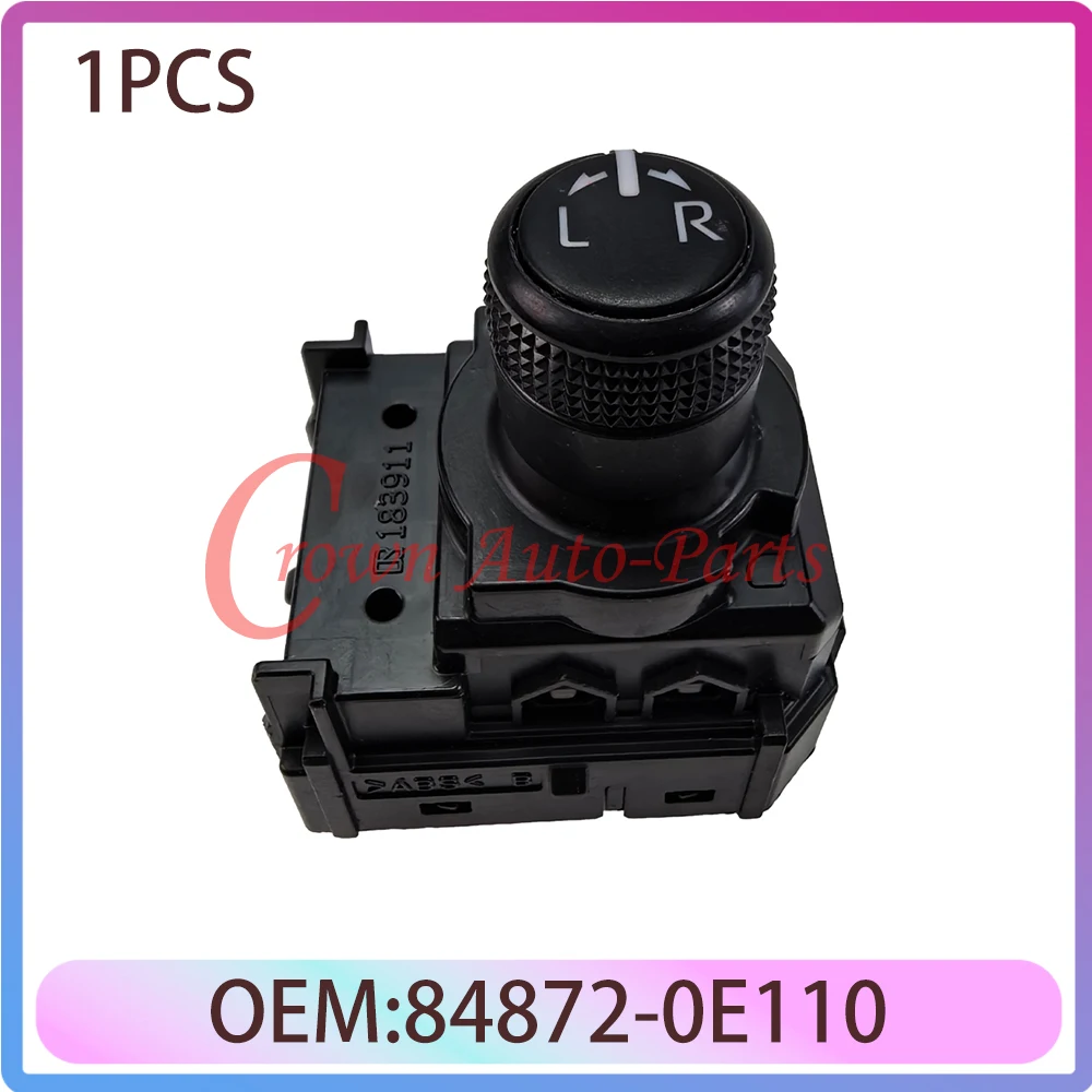 

Совершенно новый переключатель зеркала мощности 848720E110 84872-0E110 для Toyota 2020-24 Camry Sienna Highlander Tundra