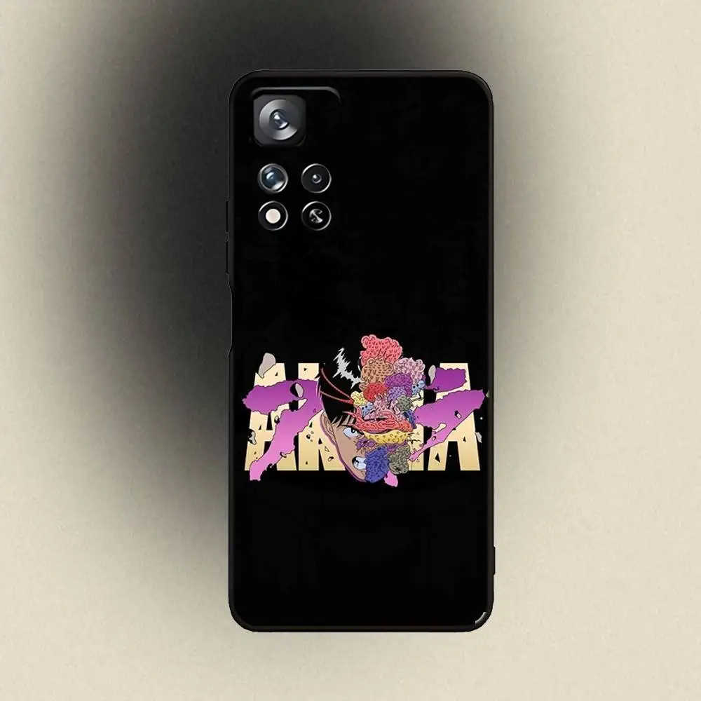 أنيمي أكيرا الأحمر بارد حالة الهاتف لسامسونج غالاكسي A 91,80,73,72,53,52,51,22,5G، زائد، J، ملاحظة غطاء أسود ناعم