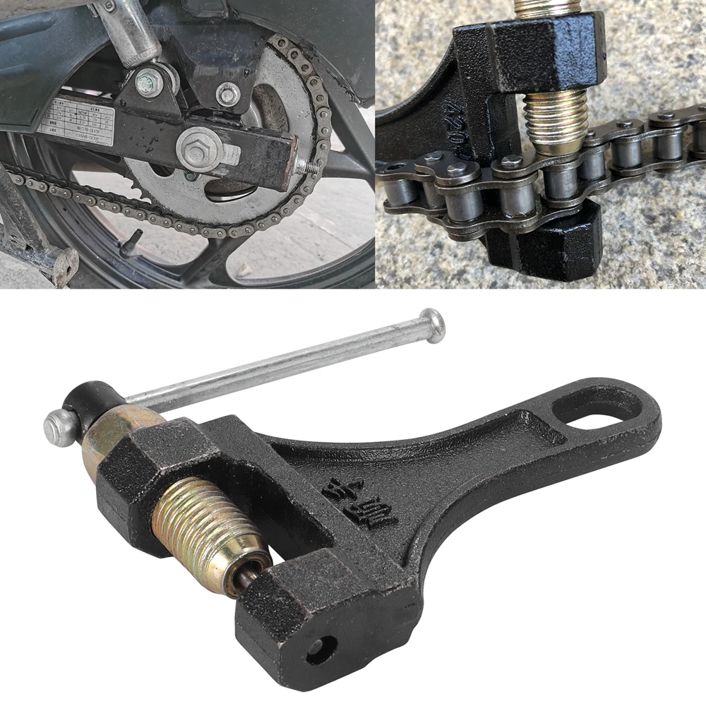 

Versatile Chain Breaker All-Terrain Vehicle Universal Chain Breaker Tool Durable Steel 420-530 Chain Easy DIY Repair 2027