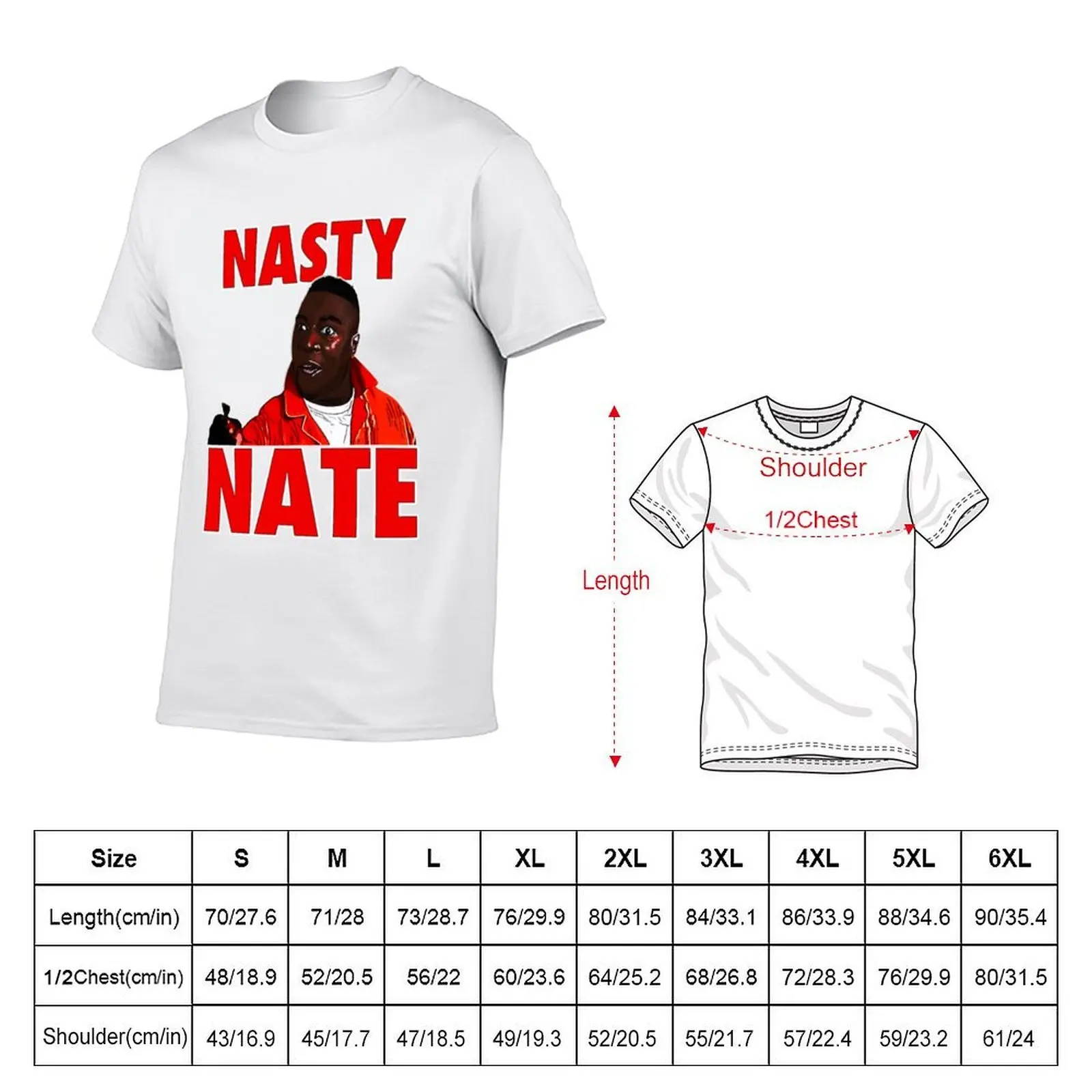 nasty nate - Half Baked T-Shirt Clothing topping plain black t shirts men