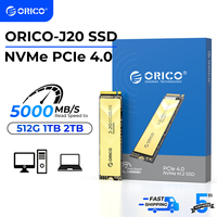 ORICO J20 M.2 NVMe SSD PCIe 4.0 NVMe Internal Solid State Drive 5000MB/S M.2 M Key 2280 SSD for Content Creators 1TB/2TB/4TB