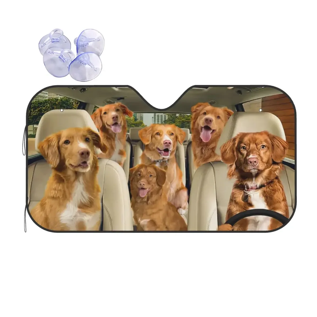 

Солнцезащитный козырек для водителя Golden Retriever 70x130 см