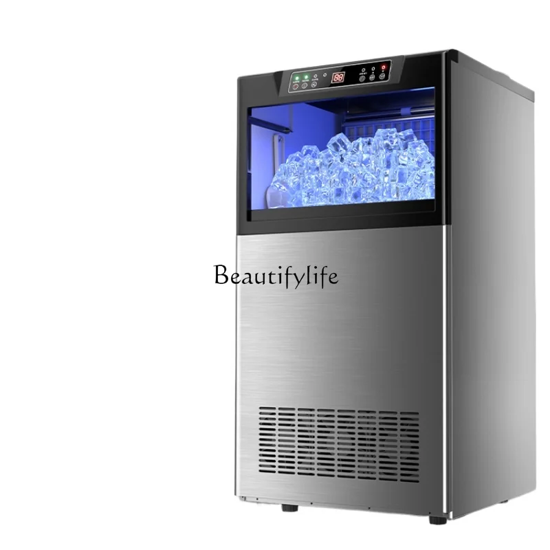 Ice Maker Commercial Milk Tea Shop Large Bar KTV Automatic Square Ice Cube Machine