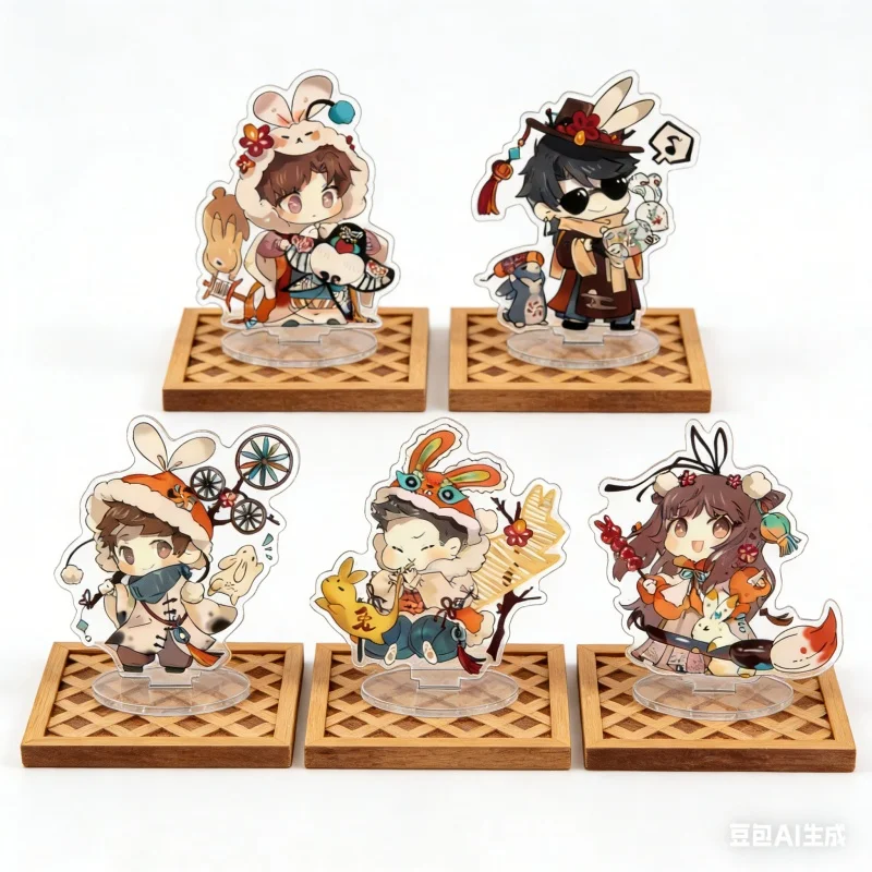HOT Anime Time Raiders 10CM HD Acrylic Stand Model Q-version Xie Yuchen Zhang Qiling Wu Xie Ornament Cosplay Toy For Firend Gift