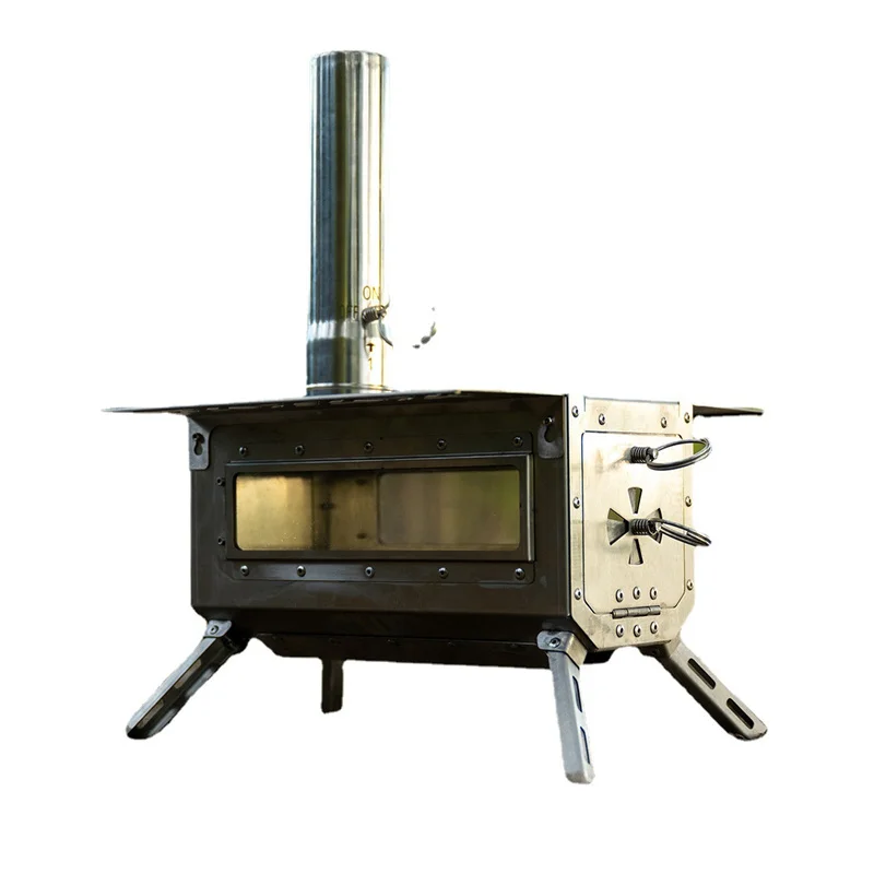 Outdoor Camping Wood Stove, Portable Picnic Wood Burning Stove, Detachable Barbecue Stove, Hiking BBQ Equipment