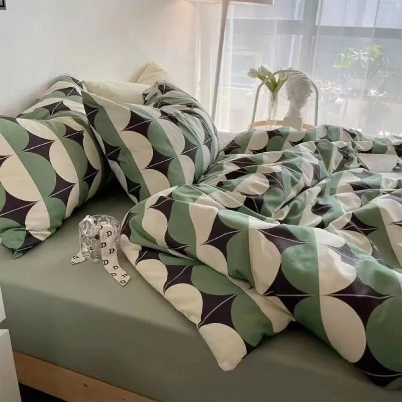 Ins Dandelion Bedding Set Duvet Cover Flat Bed Sheet Pillowcases Adult Kids Plants Flowers Soft Bed Linen