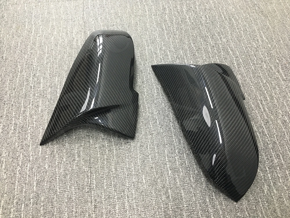 

For 1 2 3 4 Series Carbon Fiber & ABS Rear View Mirror Cover Caps for BMW M3 M4 look F20 F30 F32 F33 F36 X1 E84 12-18 AN Style