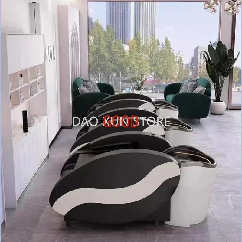 

Shower Massage Hair Wash Chair Head Lounge Japanese Water Circulation Luxury Head Spa Beds Chuveiro Salon Furniture MQ50XF