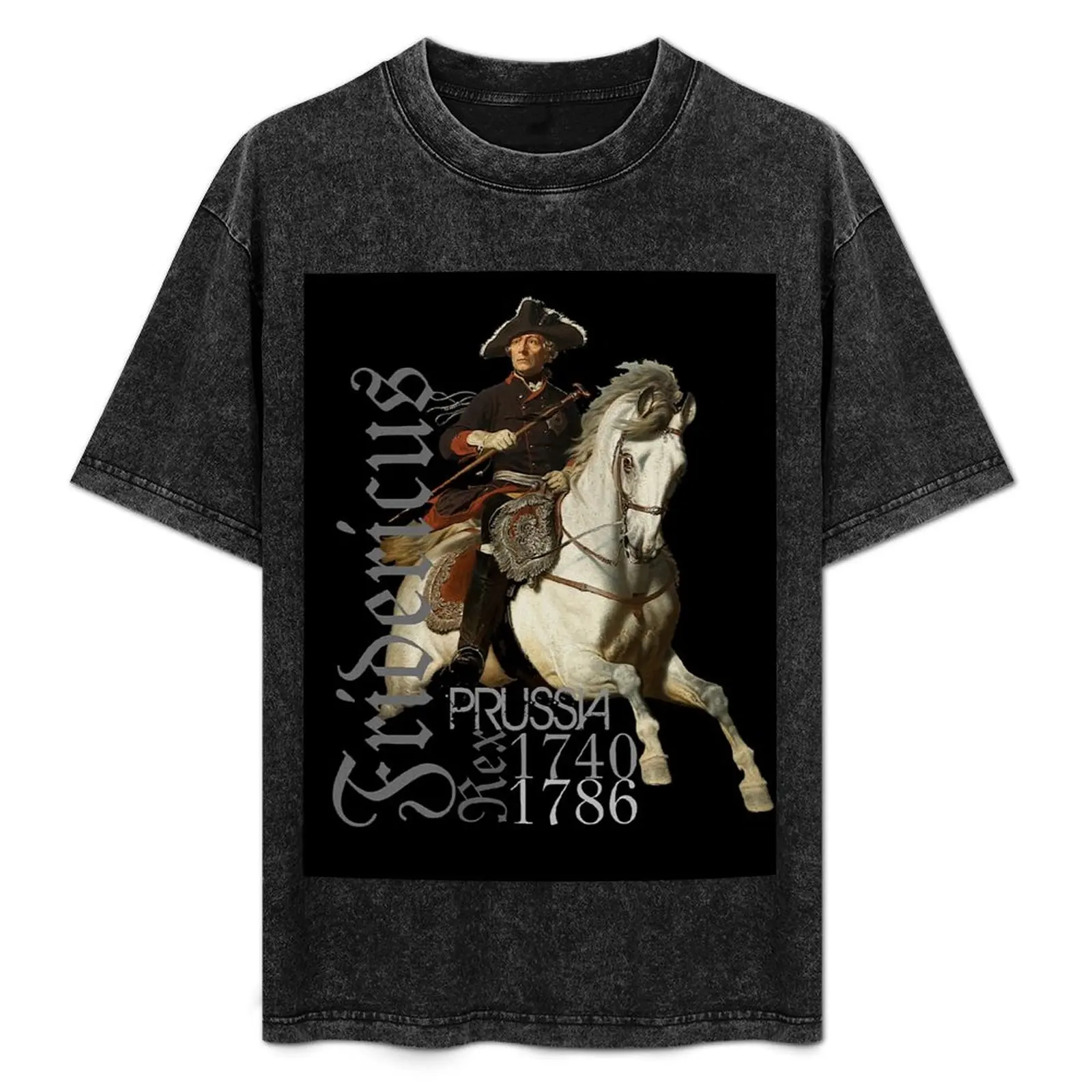 

Fridericus Rex..Frederick the Great on Horse T-Shirt Outdoor Sports Short Sleeve Top