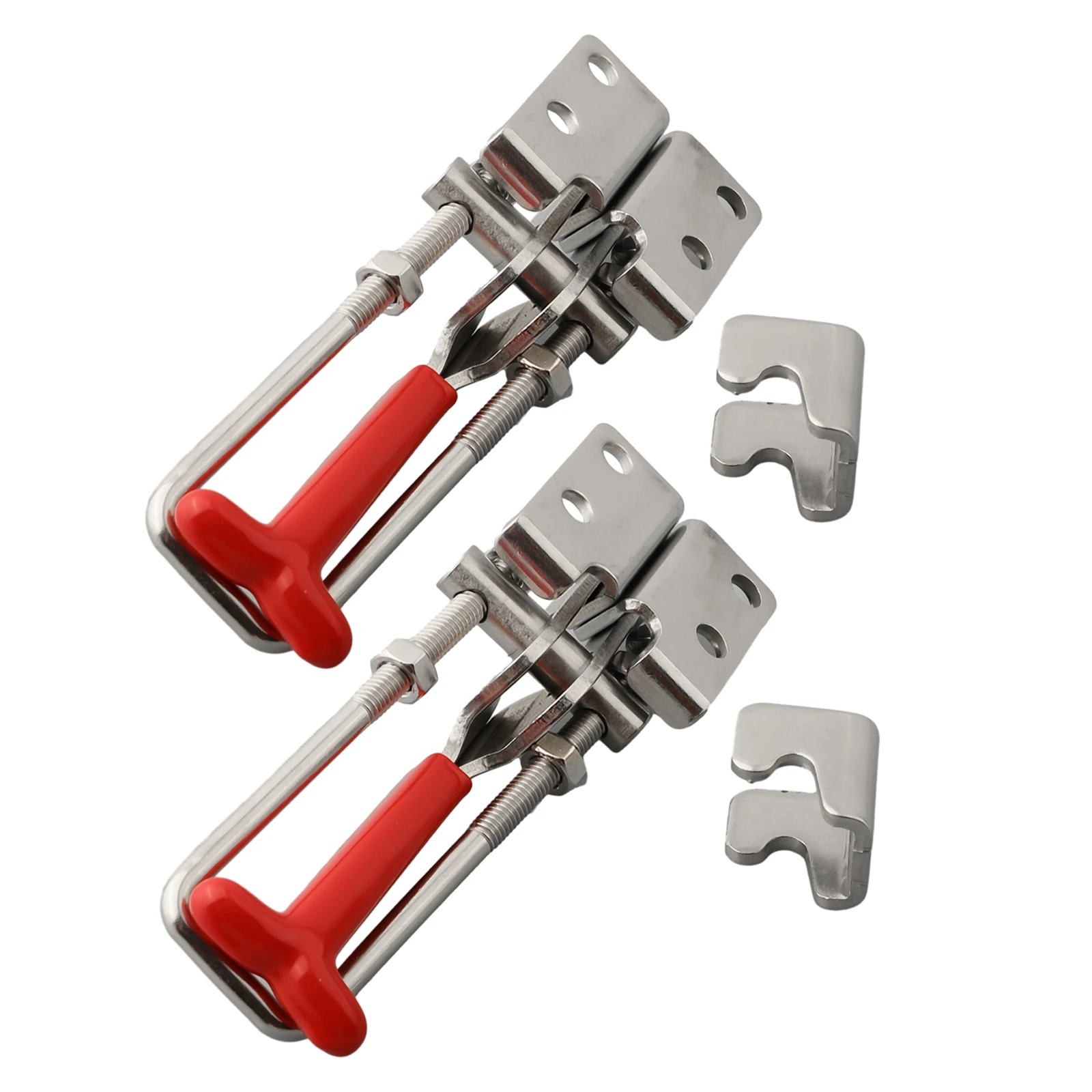 

2pcs Heavy Duty Latch U Bolt Self-lock Toggle Clamp Stainless Steel Load 200kg PVC Toggle Clamp Hardware Tool