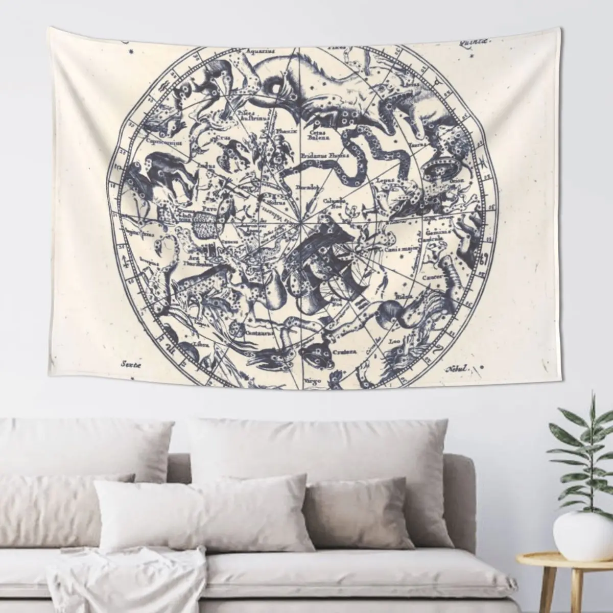 

Zodiac Star Sign Constellation Map Ink on Paper Tapestry Decoration For Home Bedroom Decor Room Design Cute Room Things Tapestry