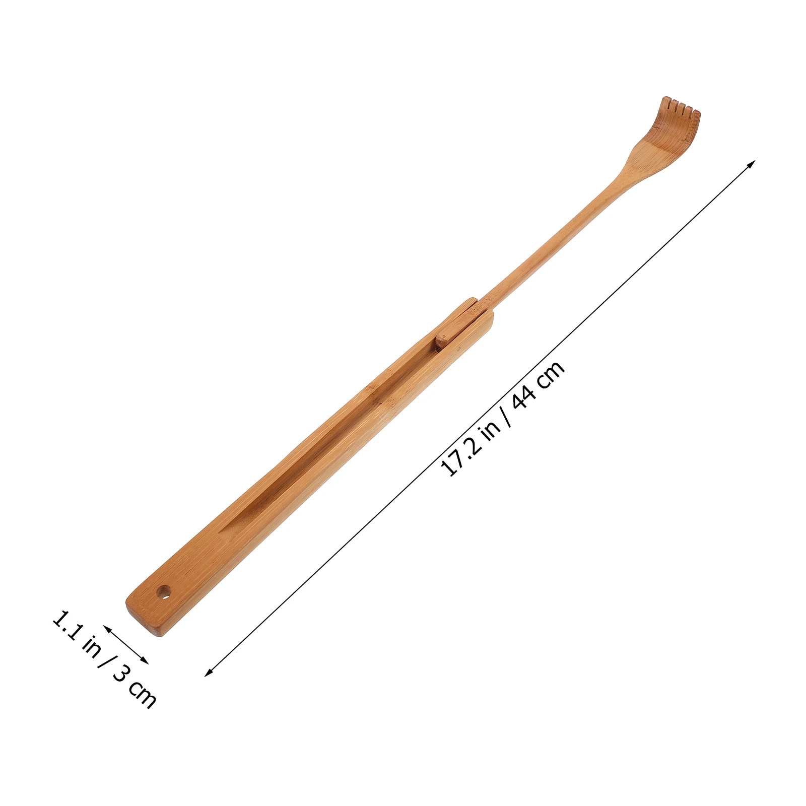 

Bamboo Back Scratcher H made Durable Self Massage Tool Portable Folding Tickling Home Use Massager Gift