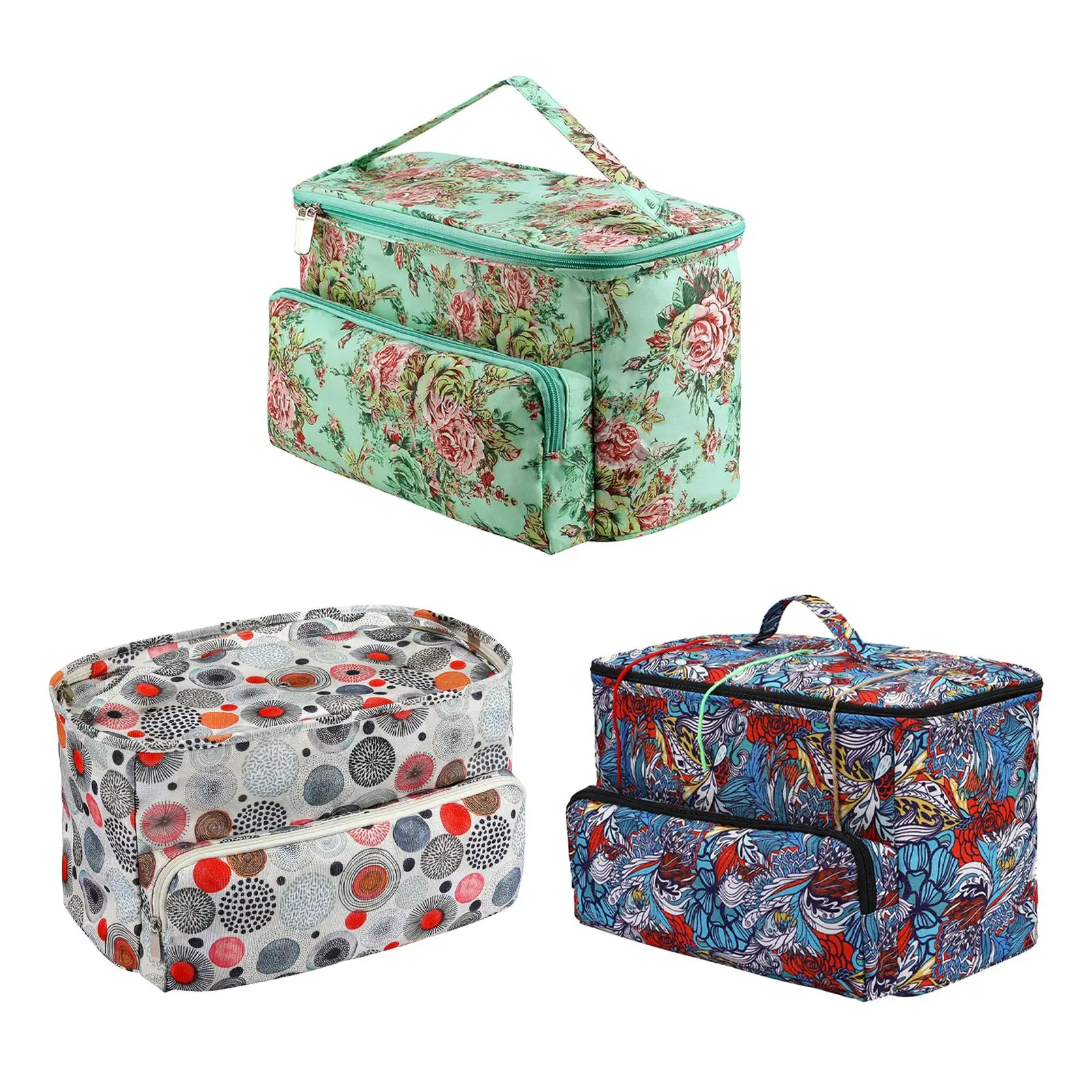 Sac fourre-tout polyvalent pour crochets, rangement de fil, poudres de stockage, couture, léger, créatif
