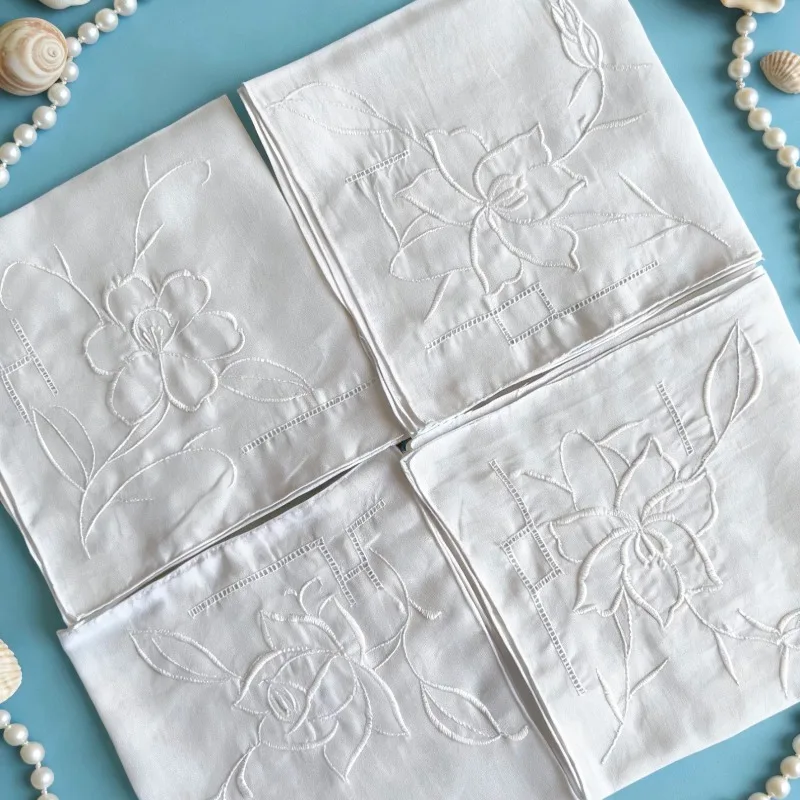 2pcs-31-x31-㎝-pure-cotton-white-hand-drawn-tapestry-embroidered-handkerchiefs-napkins-4-designs-random-shipments