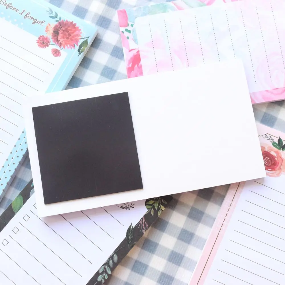 Magnetic Romantic flower sereise fridge memo pad candy office school cute Korean sticky planner note pad stationery supplies