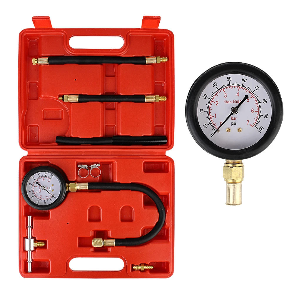 For Fuel Injection Pump Tester Auto Diagnostics Tools Car Test Set TU-113 Fuel Pressure Gauge