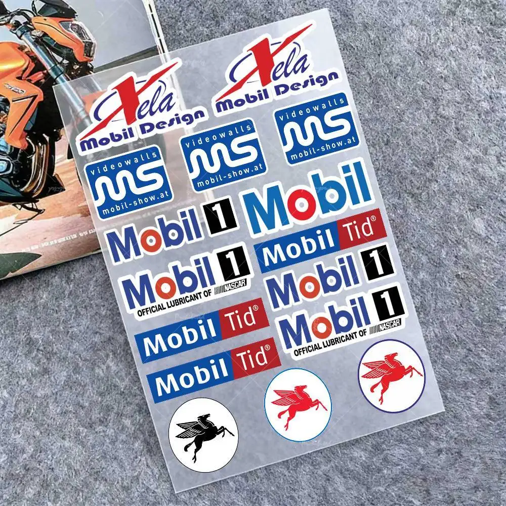 For MOBIL Vinyl Decal Stickers for Car, Motorcycle, Bumper, Window, Laptop & Wall Tuning Accessories