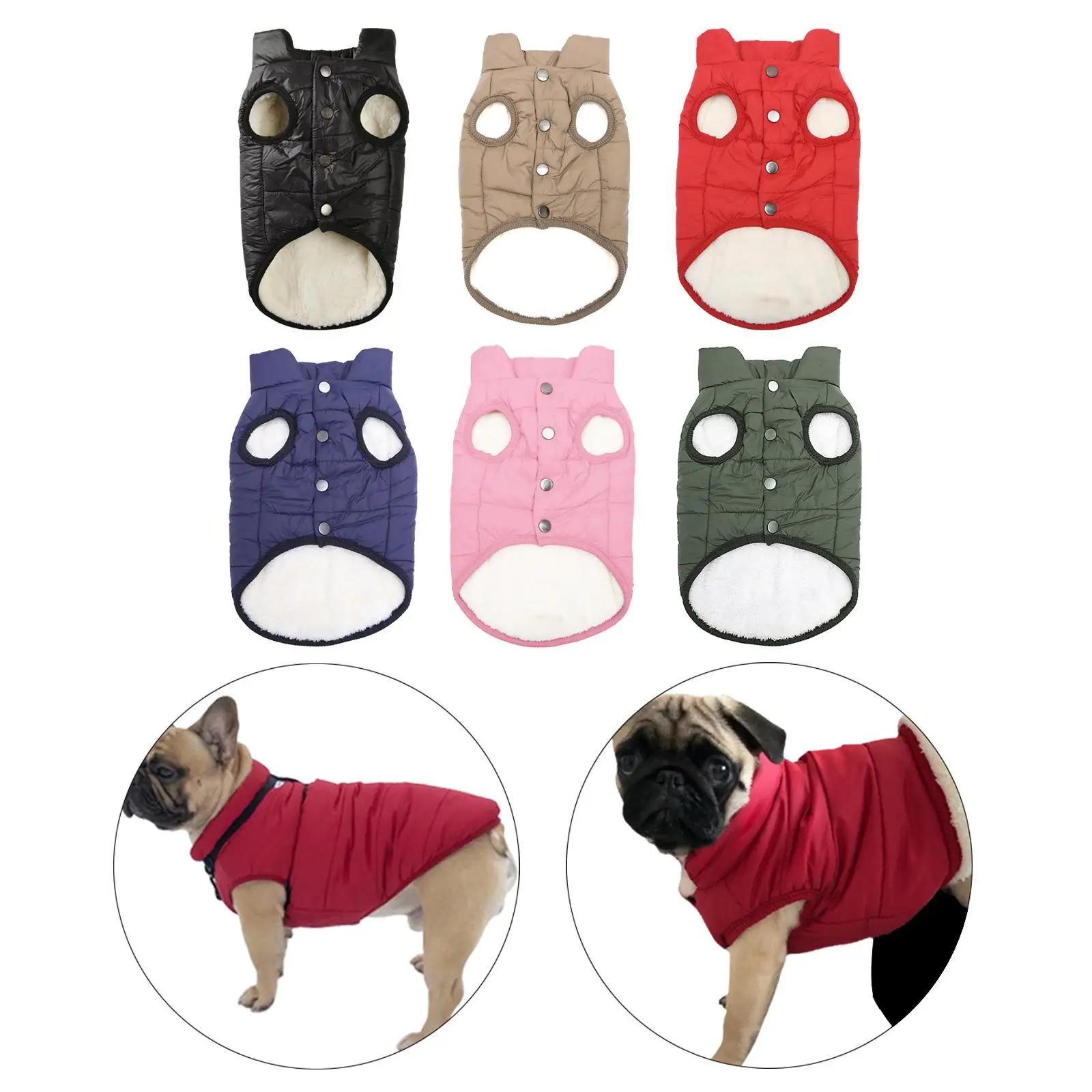 Winter Dogs Vest Stylish Lightweight Apparel for Outdoor Sports Small Dogs