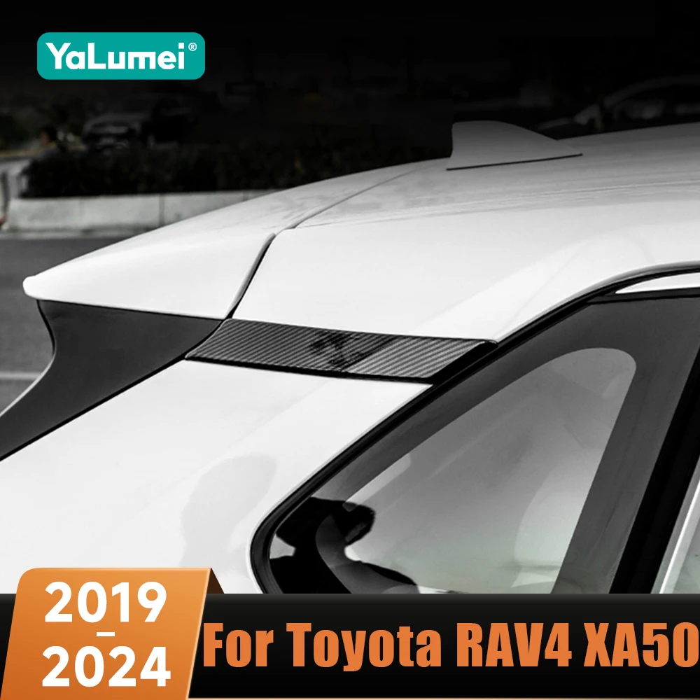 

Car Door Window C Pillar Post Molding Cover Strip Trim ABS Accessories For Toyota RAV4 XA50 2019 2020 2021 2022 2023 2024 Hybrid
