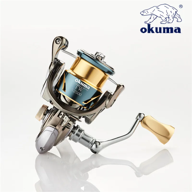 Okuma Volledig Metalen Vishaspel 12 1 Bb15 Kg Max Weerstand Anti Zeewater Roterende Haspel 1000-5000