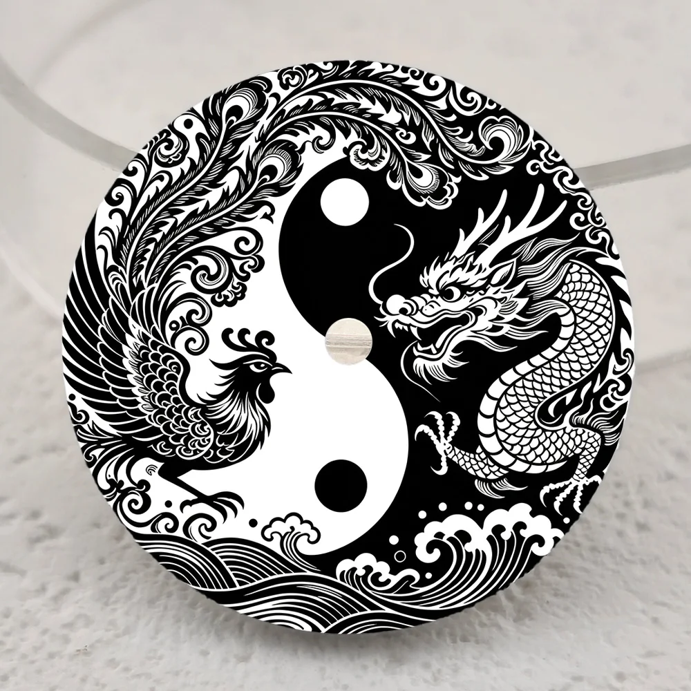 NH35 Dial 28.5mm Dial 3D Print Creative Color Series DialHigh-Quality Watch Dial Suitable For NH35/NH36 Movement Watch Accessory