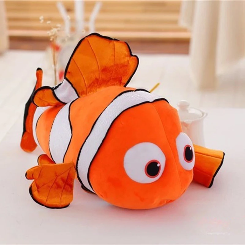 Disney Finding Nemo juguetes de peluche, Caroon, película Kawaii, Marlin, Nemo, muñeco de peluche suave, muñeca de pez Dory, almohada, regalo de Navidad