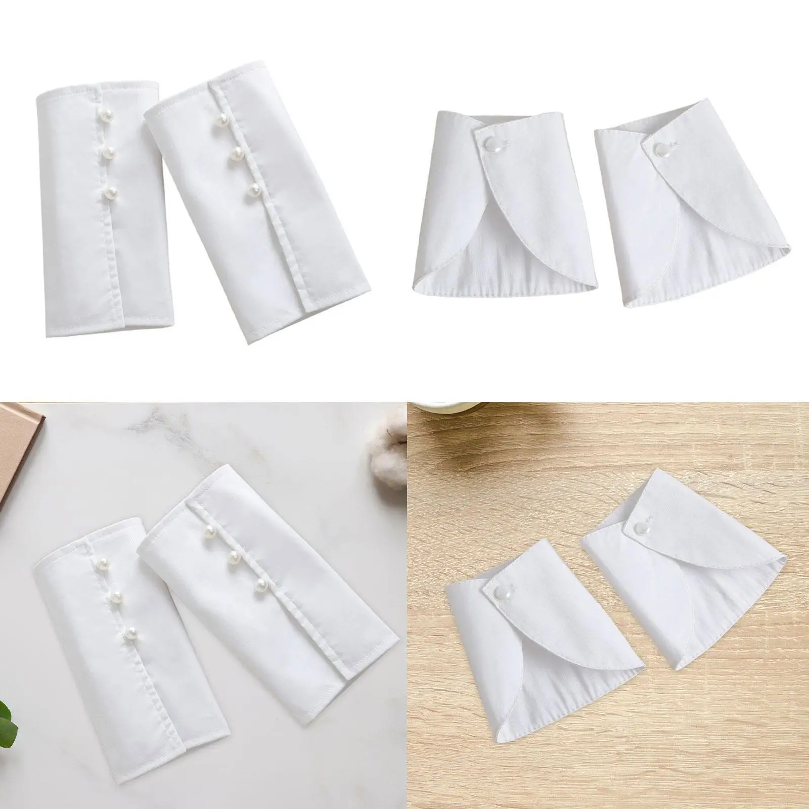 False Cuffs Comfortable Versatile Lightweight Buttons Costume Accessory Winter