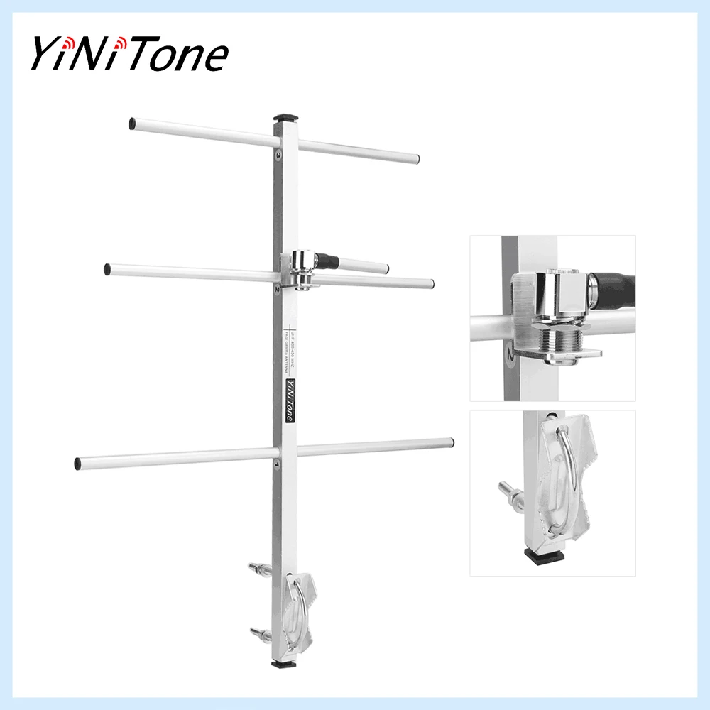 

Yagi Directional Antenna UHF 430-450MHz 7dBd Gain SO239 for BF-888S, UV-5R, MD-398, MD-380, MD-2017 Radios