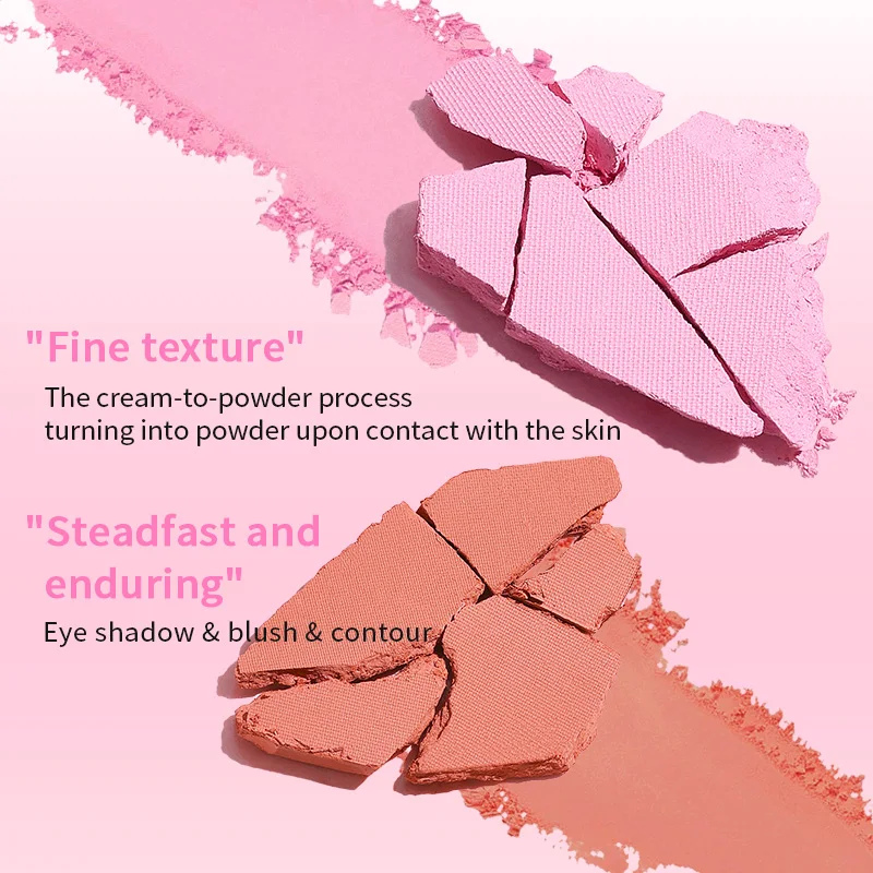 Life Girls Silky Matte Blush Soft Pink Rouge Easy Apply 2-Step Application Perfect for Daily Face Makeup