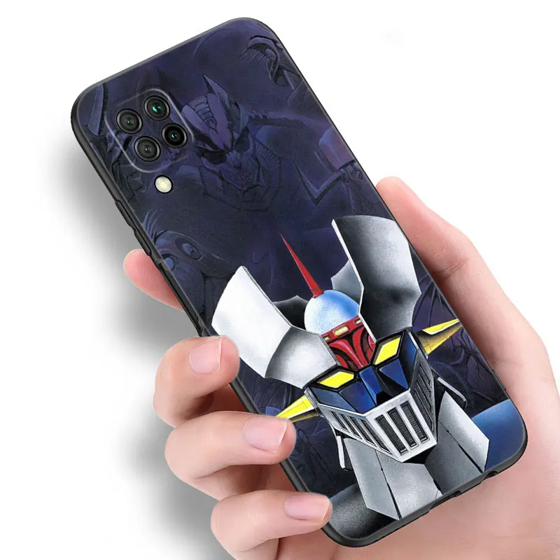 Anime Mazinger Z Zwart Siliconen Telefoonhoesje Voor Huawei P10 P20 P30 P40 Lite P50 P60 Art P50e P Smart Z 2018 2020 2021 Pro 2019