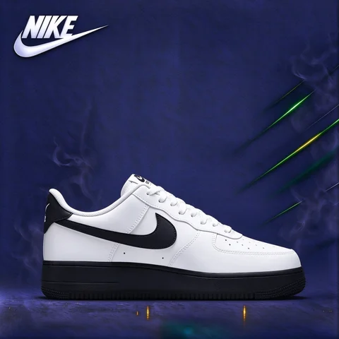 Nike Air Force 1 '07 Comfortable Fit, Fashionable Trend, Low-Top Sneakers, Unisex, White/Black FJ4146-129